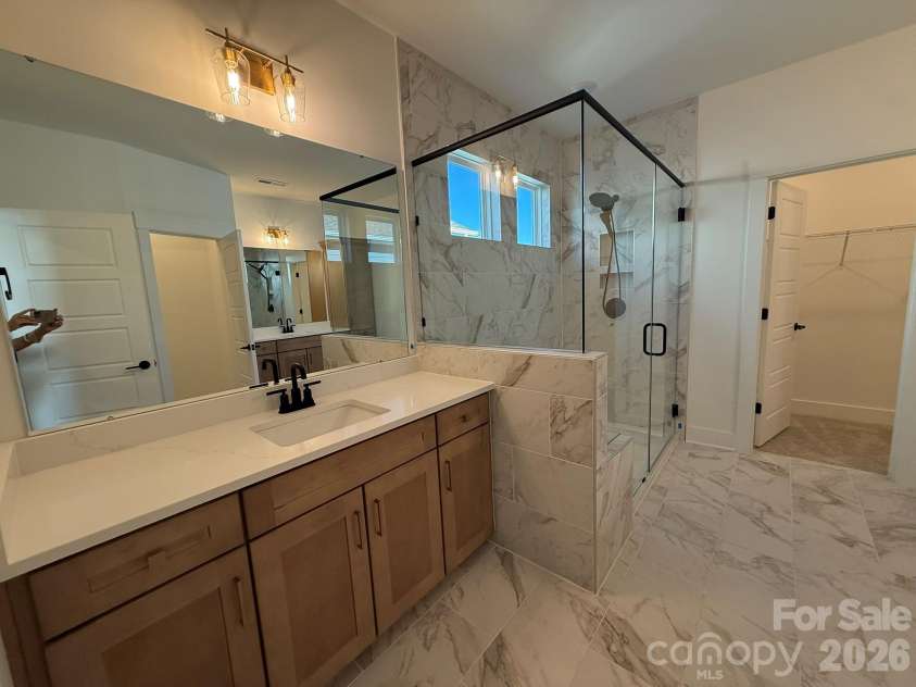 4475 Blue Mound Court, Stanley, NC 28164.  MLS# CAR4413577, YatesRealty ID 43332. Primary Bathroom