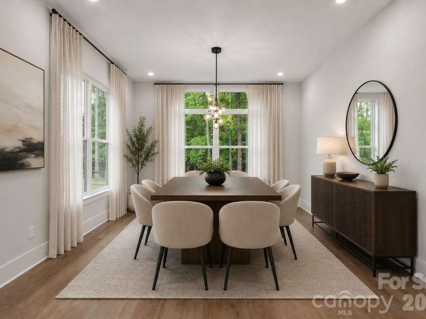 4808 Rockwood Drive, Waxhaw, NC 28173.  MLS# CAR4410611, YatesRealty ID 43354. Open dining room-virtually staged