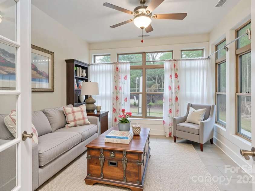 51 Honeycrisp Court, Flat Rock, NC 28731.  MLS# CAR4219665, YatesRealty ID 4336. Sunroom with Virtual Staging