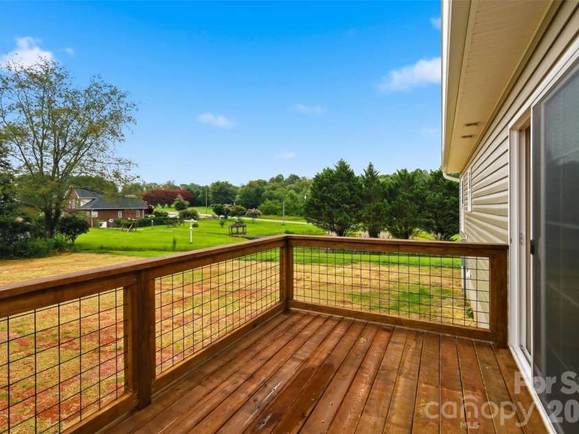 155 Haven Circle, Stony Point, NC 28678.  MLS# CAR4408369, YatesRealty ID 43377. Back Deck View