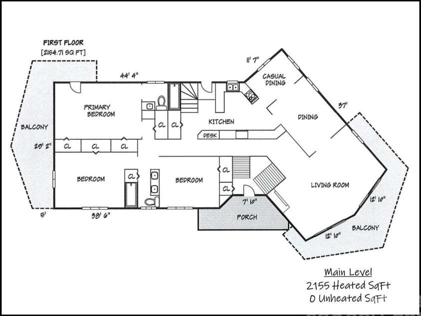 6859 River Bend Road, Claremont, NC 28610.  MLS# CAR4403349, YatesRealty ID 43391. Floor Plan Main Level