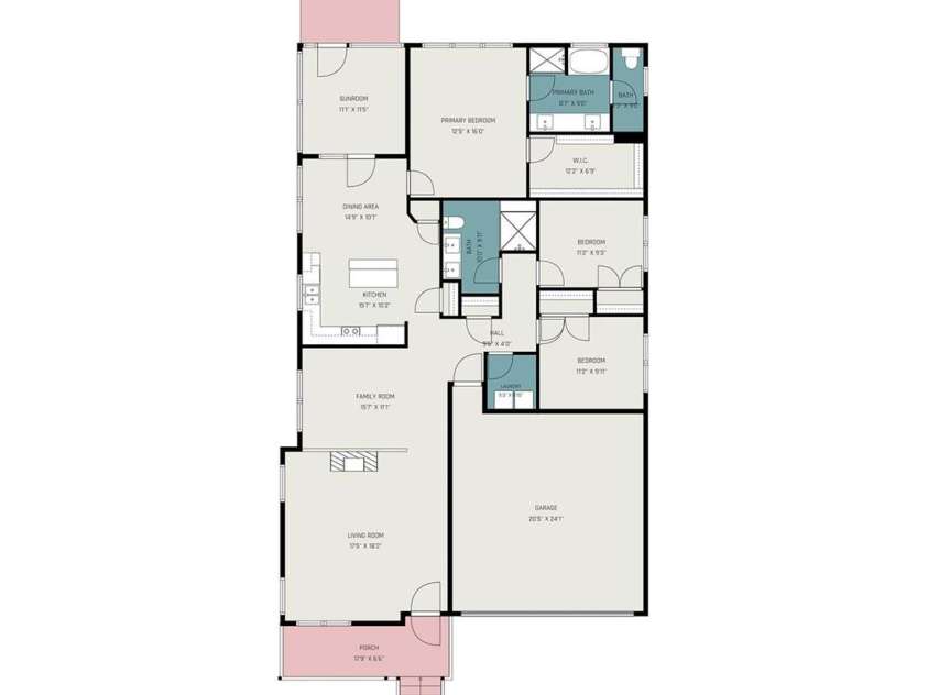 10753 Tradition View Drive, Charlotte, NC 28269.  MLS# CAR4406474, YatesRealty ID 43399. Your floor plan.