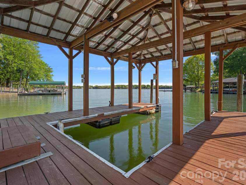 4786 Heather Lane, Denver, NC 28037.  MLS# CAR4224654, YatesRealty ID 4340. A Covered Dock With Slip