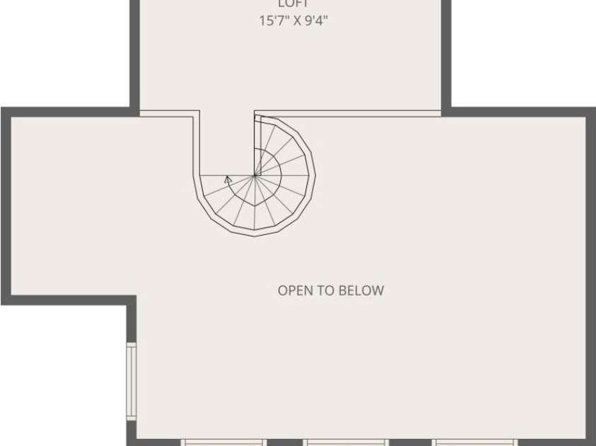 2533 Coopers Creek Road, Bryson City, NC 28713.  MLS# CAR4411492, YatesRealty ID 43400. Loft floor plan