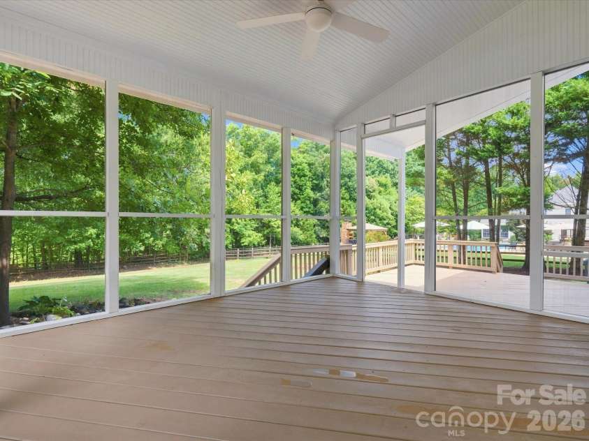 1012 Easthampton Lane, Waxhaw, NC 28173.  MLS# CAR4406705, YatesRealty ID 43403. Covered screen back porch