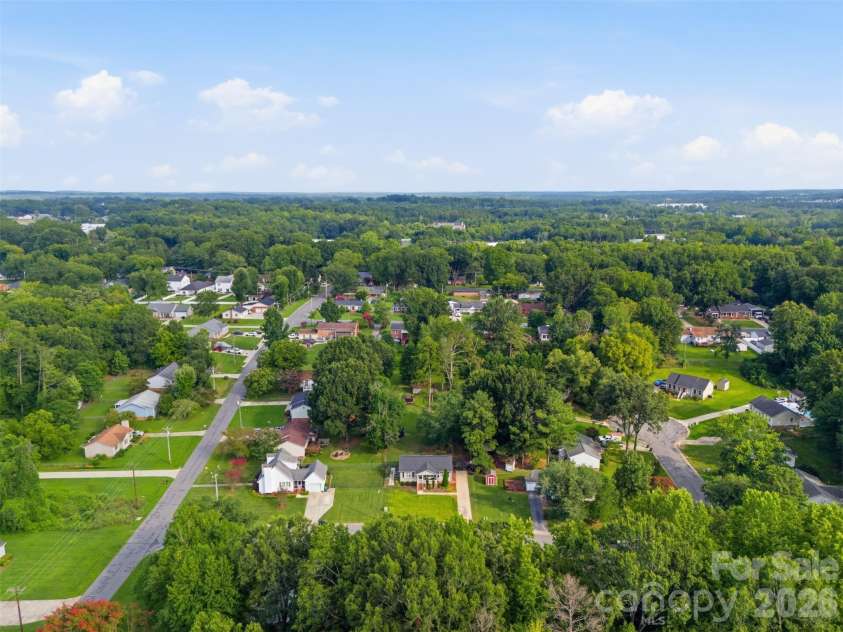 165 Obrien Place, Concord, NC 28025.  MLS# CAR4411507, YatesRealty ID 43408. Aerial View