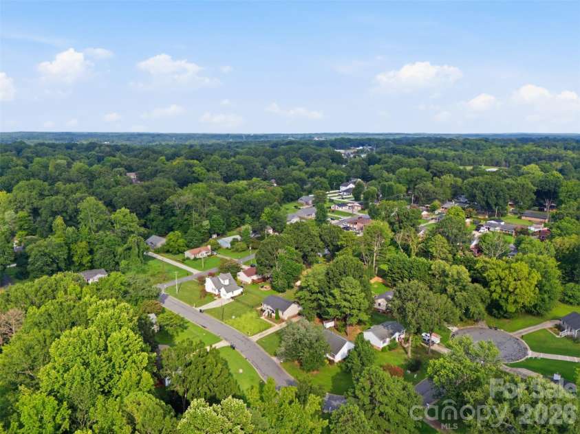 165 Obrien Place, Concord, NC 28025.  MLS# CAR4411507, YatesRealty ID 43408. Aerial View