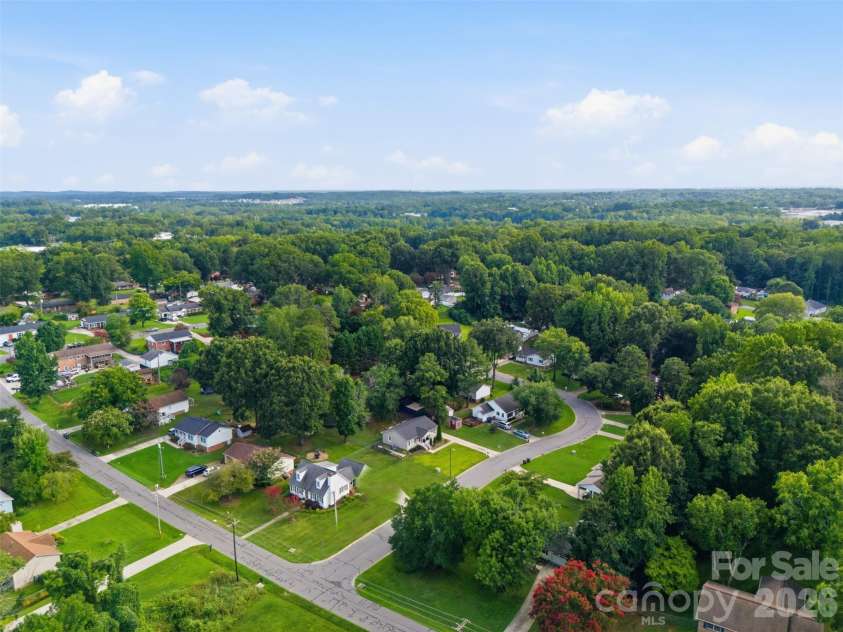 165 Obrien Place, Concord, NC 28025.  MLS# CAR4411507, YatesRealty ID 43408. Aerial View