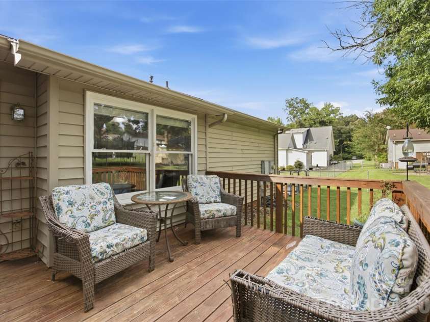 165 Obrien Place, Concord, NC 28025.  MLS# CAR4411507, YatesRealty ID 43408. Exterior Back Deck