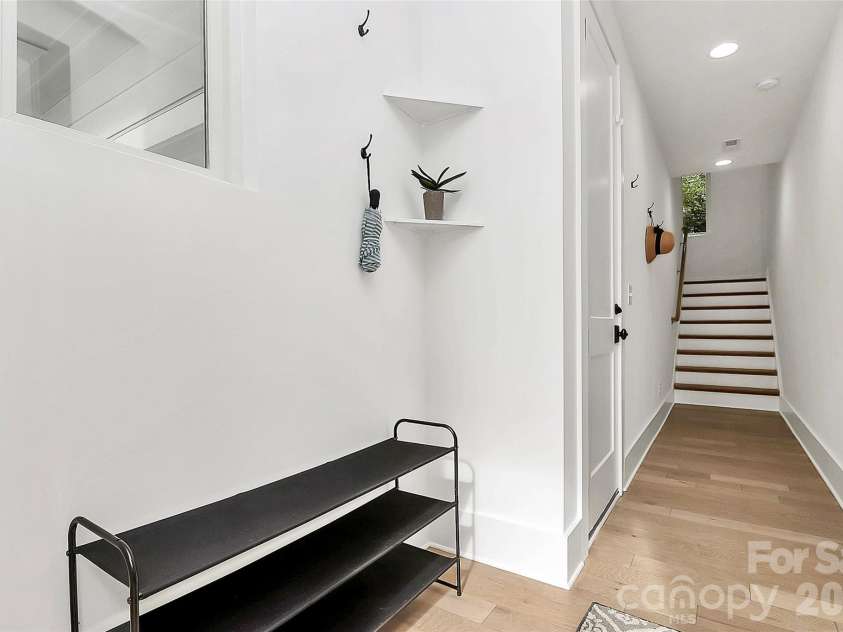 1004 Margaret Brown Street, Charlotte, NC 28202.  MLS# CAR4341341, YatesRealty ID 4342. Ground level entry to garage & up to main living areas.