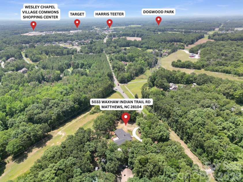 5033 Waxhaw Indian Trail Road, Matthews, NC 28104.  MLS# CAR4398876, YatesRealty ID 43444. 