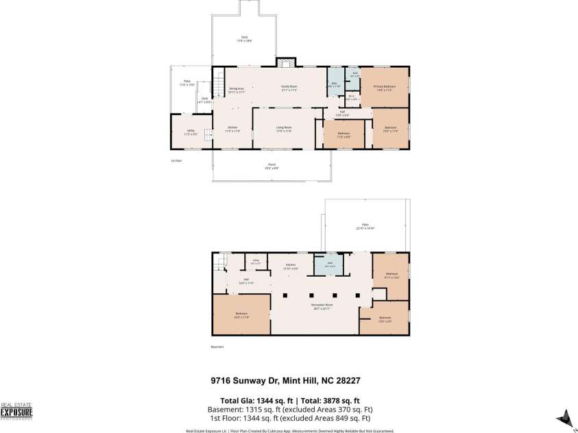 9716 Sunway Drive, Charlotte, NC 28227.  MLS# CAR4412127, YatesRealty ID 43452. 