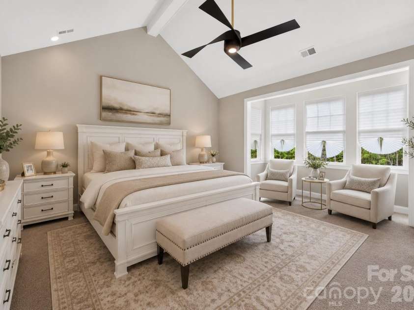 4008 Persimmon Road, Lancaster, SC 29720.  MLS# CAR4408518, YatesRealty ID 43455. Primary bedroom virtually staged