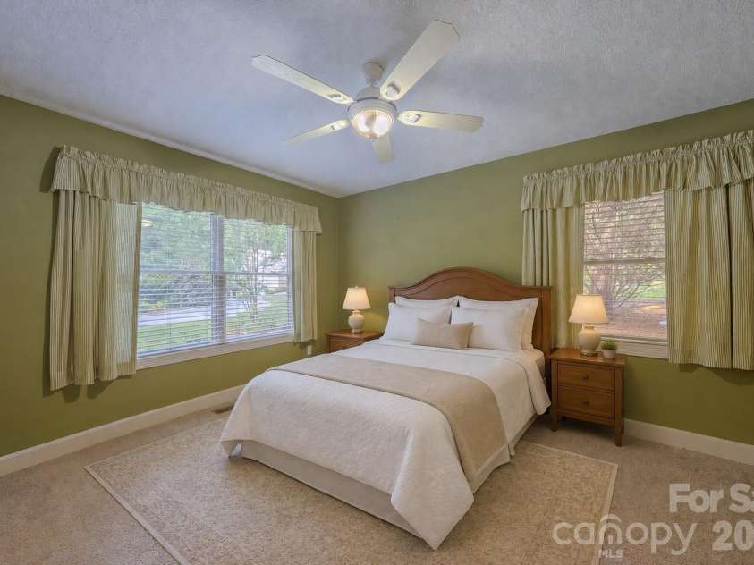 5 Kari Circle, Candler, NC 28715.  MLS# CAR4412820, YatesRealty ID 43469. Virtually staged bedroom