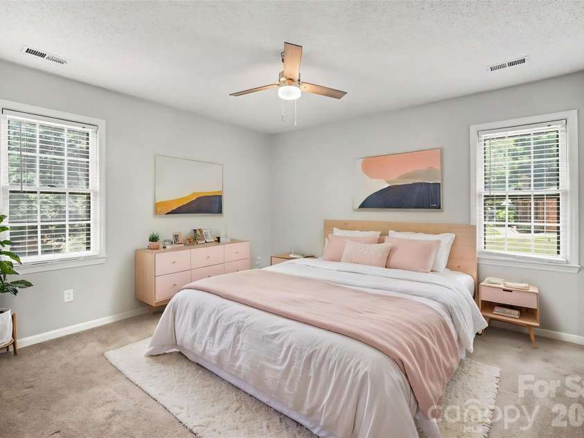 9720 Stillwater Lane, Mint Hill, NC 28227.  MLS# CAR4392489, YatesRealty ID 43501. Primary Bedroom *Virtually Staged*