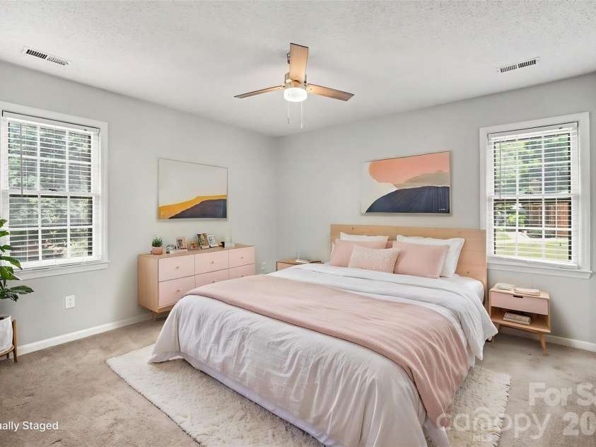 9720 Stillwater Lane, Mint Hill, NC 28227.  MLS# CAR4392489, YatesRealty ID 43501. Primary Bedroom *Virtually Staged*