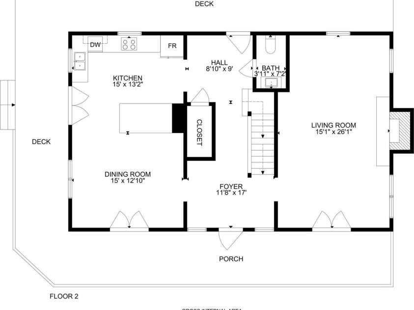 1679 Woods Mountain Trail, Cullowhee, NC 28723.  MLS# CAR4206125, YatesRealty ID 4351. Main level
