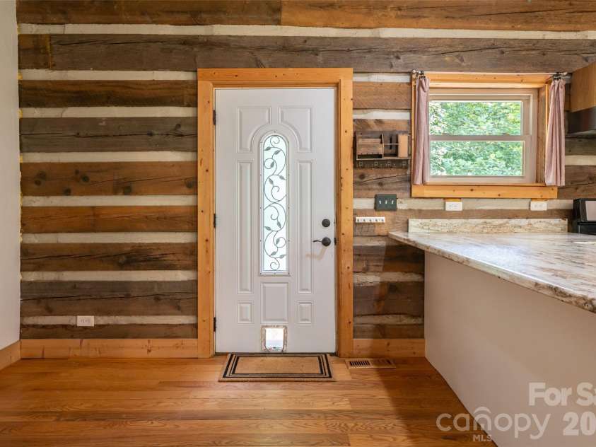 24 Gregory Hill Road, Fairview, NC 28730.  MLS# CAR4408771, YatesRealty ID 43545. Main Level Front Door