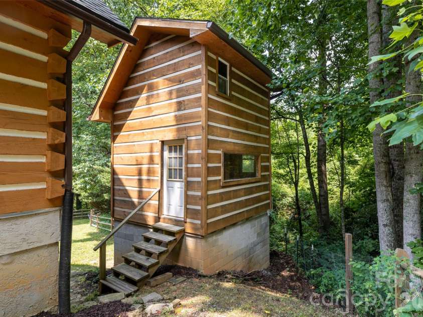 24 Gregory Hill Road, Fairview, NC 28730.  MLS# CAR4408771, YatesRealty ID 43545. Outbuilding with loft and