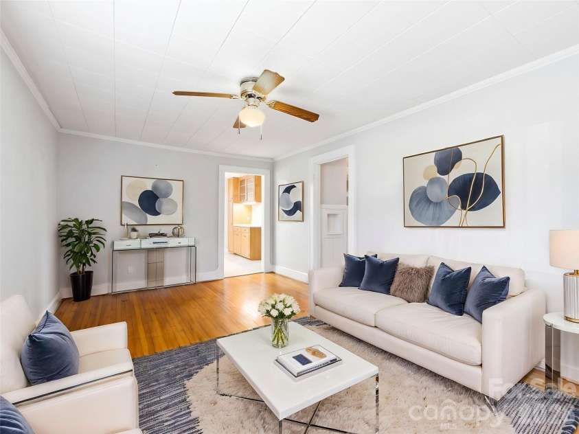 1659 maple Avenue, Albemarle, NC 28001.  MLS# CAR4409769, YatesRealty ID 43559. Living room virtually staged