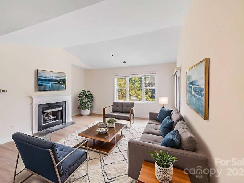 5601 Fairview Road, Charlotte, NC 28209.  MLS# CAR4302815, YatesRealty ID 4358. Virtual Staged Great Room