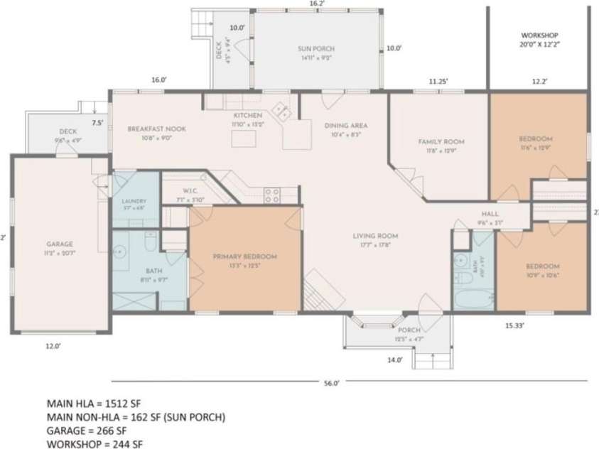 204 Red Birch Court, Hendersonville, NC 28739.  MLS# CAR4412477, YatesRealty ID 43591. Floorplan