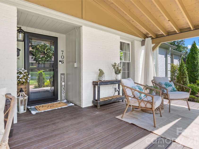 706 Unity Street, Fort Mill, SC 29715.  MLS# CAR4412427, YatesRealty ID 43597. And a beautiful covered front porch