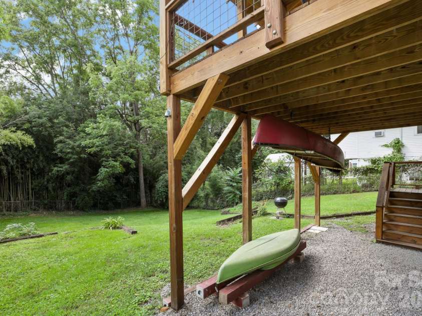 38 Mitchell Avenue, Asheville, NC 28806.  MLS# CAR4412545, YatesRealty ID 43598. Additional storage under deck and in the basement