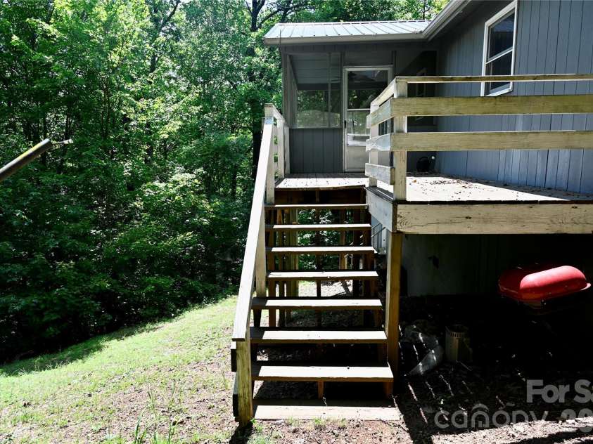 3166 Holly Road, Connelly Springs, NC 28612.  MLS# CAR4411040, YatesRealty ID 43604. Rear Deck