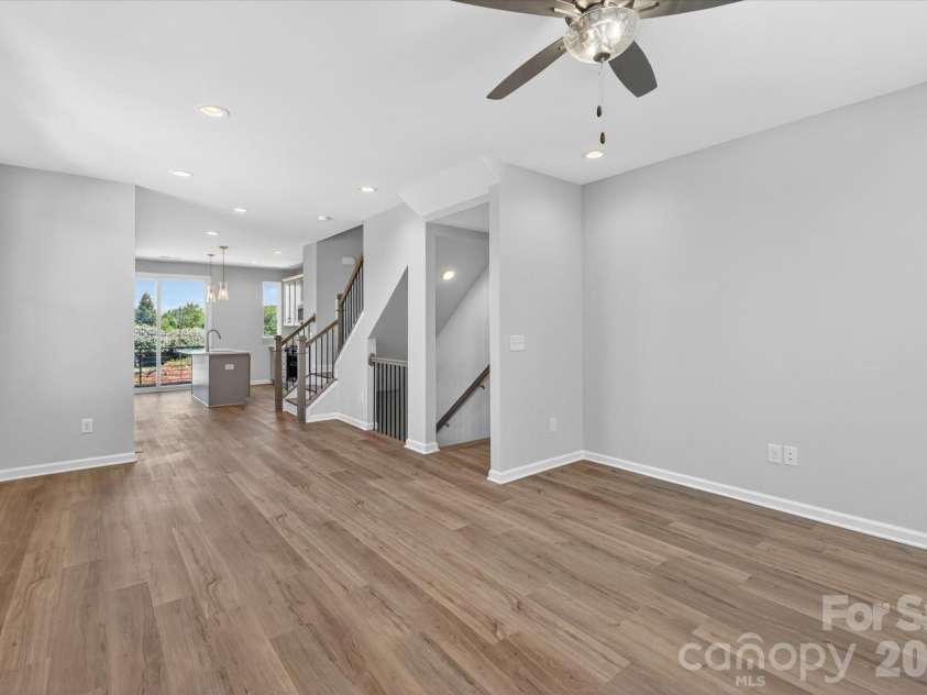 1341 Walter Taylor Way, Charlotte, NC 28206.  MLS# CAR4316241, YatesRealty ID 43621. Living/Dining/Kitchen