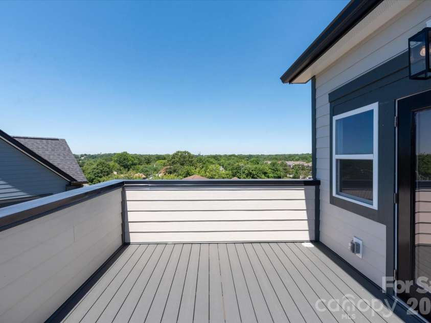 1341 Walter Taylor Way, Charlotte, NC 28206.  MLS# CAR4316241, YatesRealty ID 43621. Rooftop Terrace