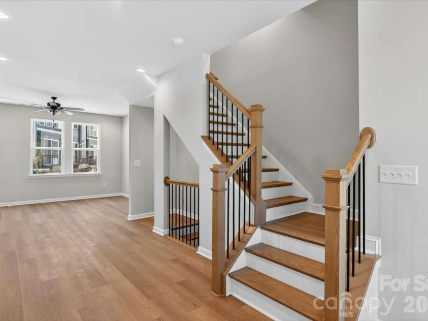 1353 Walter Taylor Way, Charlotte, NC 28206.  MLS# CAR4316348, YatesRealty ID 43622. Main Floor Stairs