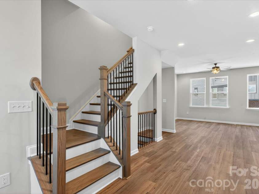 1357 Walter Taylor Way, Charlotte, NC 28206.  MLS# CAR4316356, YatesRealty ID 43623. Main Floor Stairs