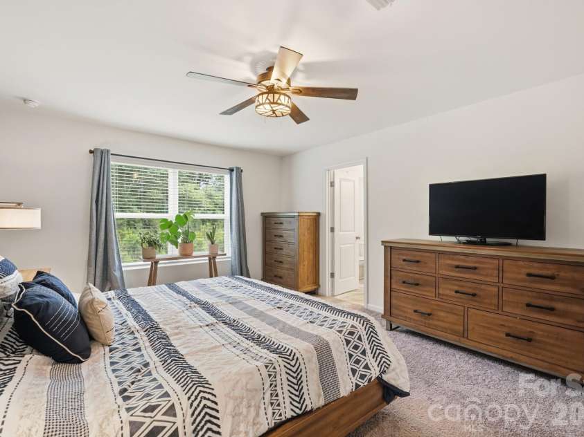 5243 Maynard Hill Drive, Monroe, NC 28110.  MLS# CAR4413326, YatesRealty ID 43634. Primary Bedroom.