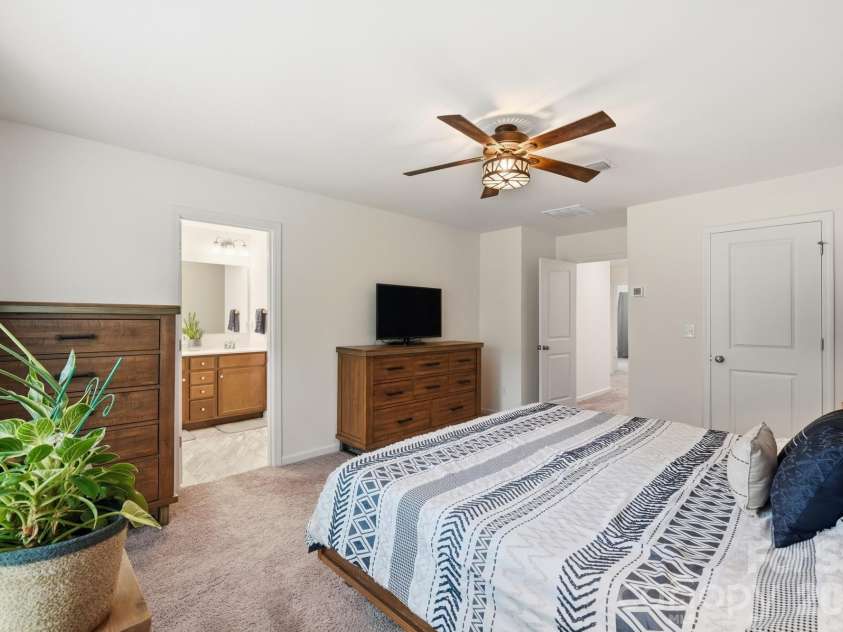 5243 Maynard Hill Drive, Monroe, NC 28110.  MLS# CAR4413326, YatesRealty ID 43634. Primary bedroom view from windows.