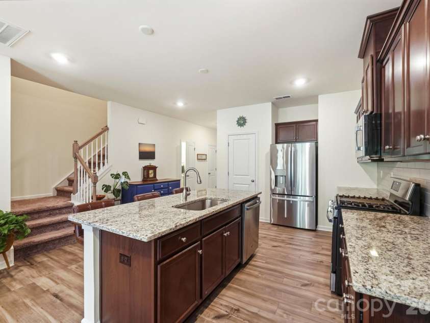 5243 Maynard Hill Drive, Monroe, NC 28110.  MLS# CAR4413326, YatesRealty ID 43634. View from Dining area.