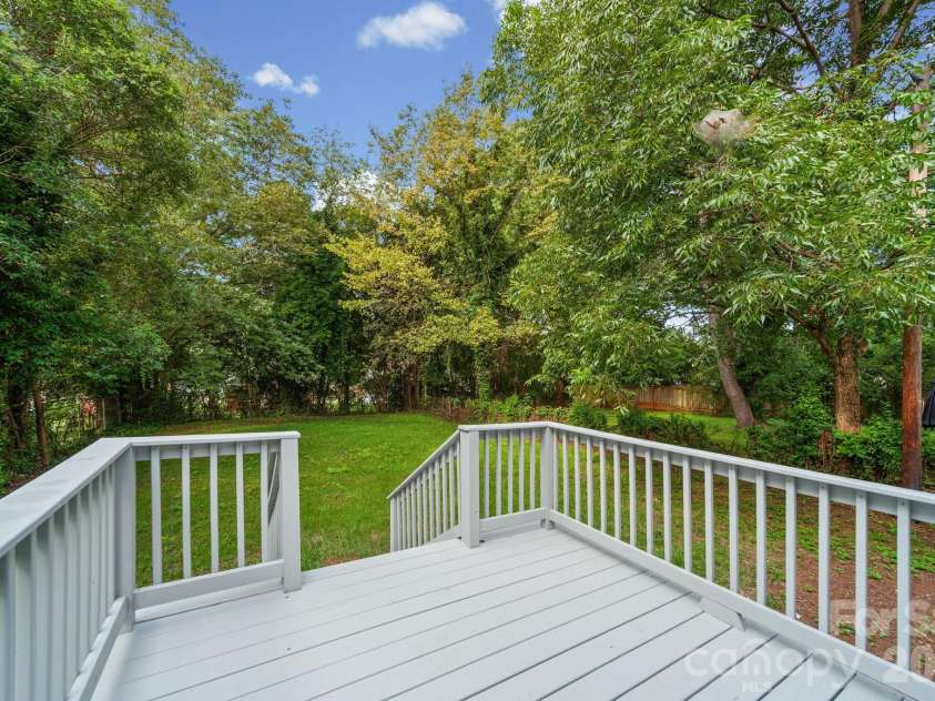 3137 Mathis Drive, Charlotte, NC 28208.  MLS# CAR4412024, YatesRealty ID 43639. A second outdoor option with the back deck with fresh paint!
