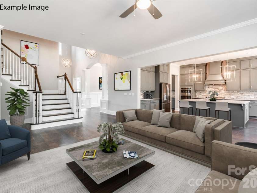 10919 Tyler Brook Lane, Mint Hill, NC 28227.  MLS# CAR4413219, YatesRealty ID 43645. Example Photo - Family Room/Kitchen *Virtually Staged*