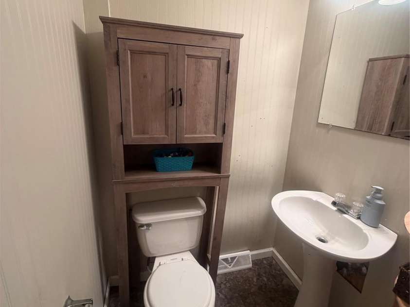 1104 Hillcrest Drive, Cherryville, NC 28021.  MLS# CAR4412505, YatesRealty ID 43647. Master Half Bath