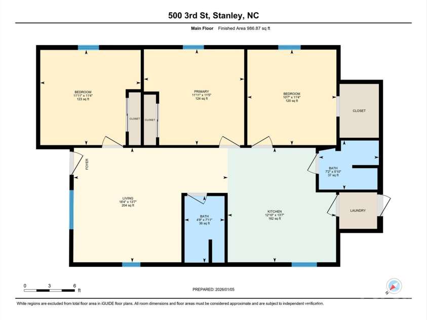 500 3rd Street, Stanley, NC 28164.  MLS# CAR4388278, YatesRealty ID 4365. 
