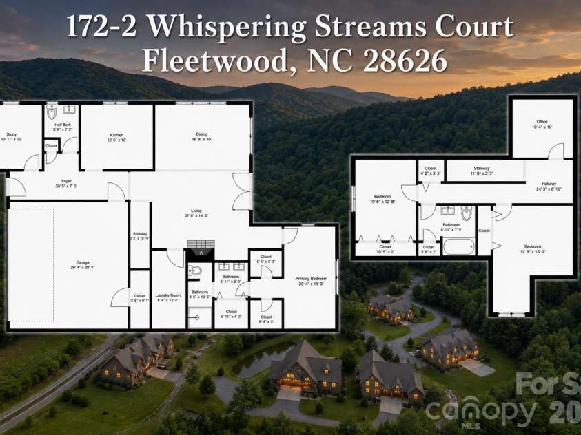 172 Whispering Streams Court, Fleetwood, NC 28626.  MLS# CAR4413390, YatesRealty ID 43678. 