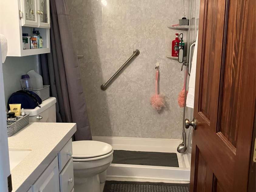 13215 Pine Bluff Road, Midland, NC 28107.  MLS# CAR4345295, YatesRealty ID 4370. 2nd bathroom with walk-in shower