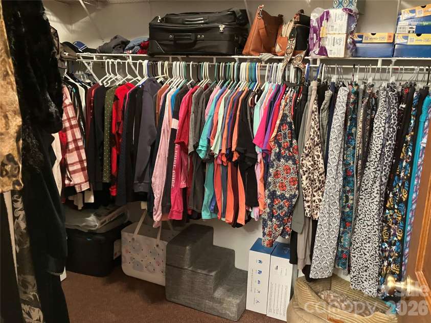 13215 Pine Bluff Road, Midland, NC 28107.  MLS# CAR4345295, YatesRealty ID 4370. Primary walk-in closet