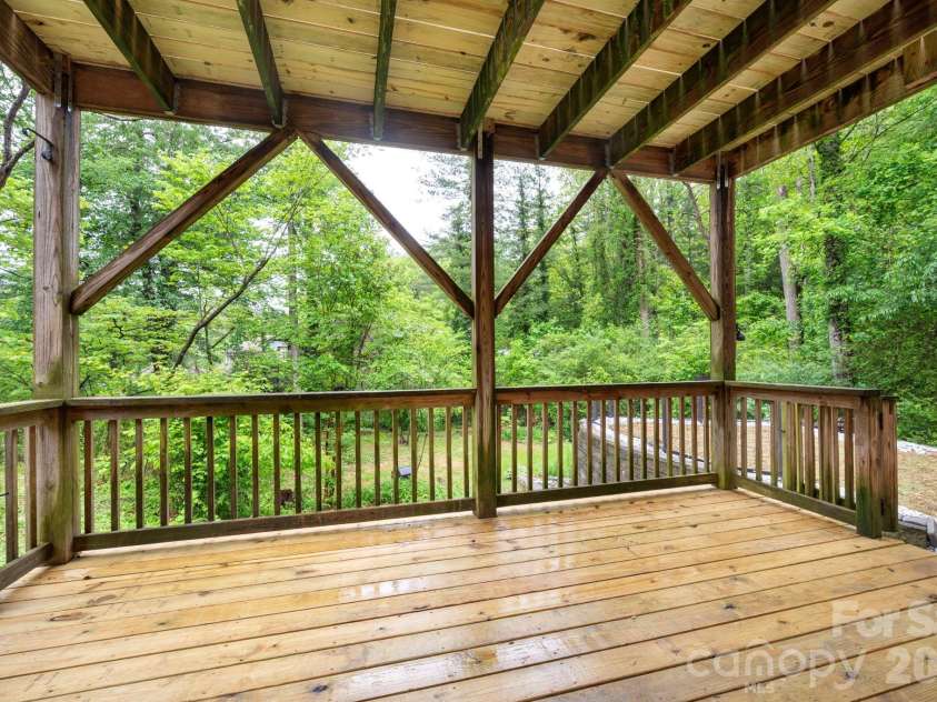 9 Nantahala Street, Asheville, NC 28801.  MLS# CAR4409497, YatesRealty ID 43716. Lower Level Deck