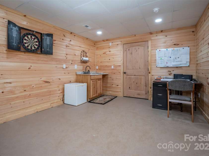 344 Wolf Trail, Lake Lure, NC 28746.  MLS# CAR4126442, YatesRealty ID 4372. Wet Bar/Kitchenette area in Lower Level