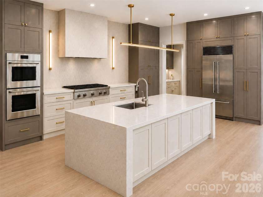 13117 Hamilton Place Drive, Charlotte, NC 28273.  MLS# CAR4412864, YatesRealty ID 43721. Kitchen (AI Finished Rendering)