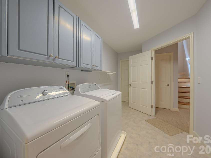 329 Mountain Crest Drive, Hendersonville, NC 28739.  MLS# CAR4384894, YatesRealty ID 43728. Lower Level Laundry Room