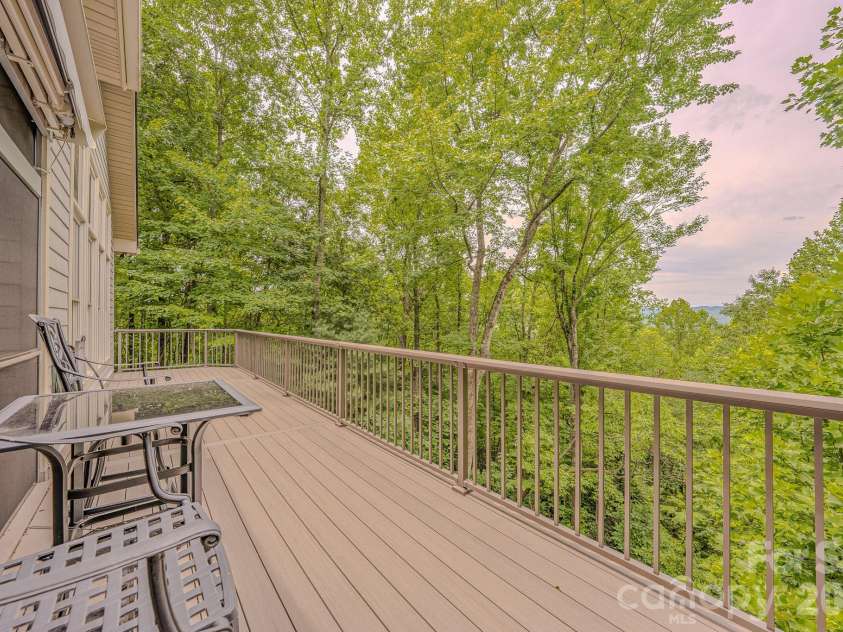 329 Mountain Crest Drive, Hendersonville, NC 28739.  MLS# CAR4384894, YatesRealty ID 43728. Main Level Deck