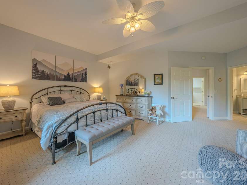 329 Mountain Crest Drive, Hendersonville, NC 28739.  MLS# CAR4384894, YatesRealty ID 43728. Second Primary Bedroom on Lower Level