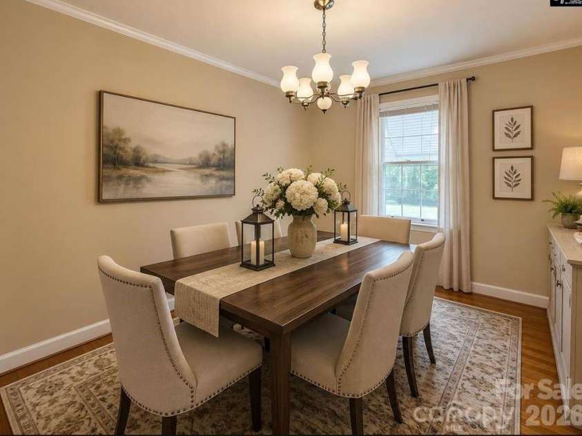 206 Welsh Street, Kershaw, SC 29067.  MLS# CAR4413345, YatesRealty ID 43741. Dining  Room Suggestion